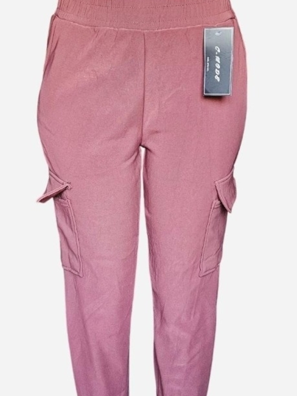 Women's Cargo Jogger Pants - Dusty Rose